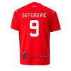 Virallinen Fanipaita Sveitsi Haris Seferovic 9 Kotipelipaita MM-Kisat 2022 - Miesten